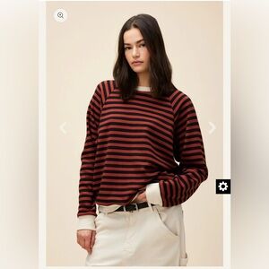 Daydreamer Striped Vintage Sweatshirt Size Medium